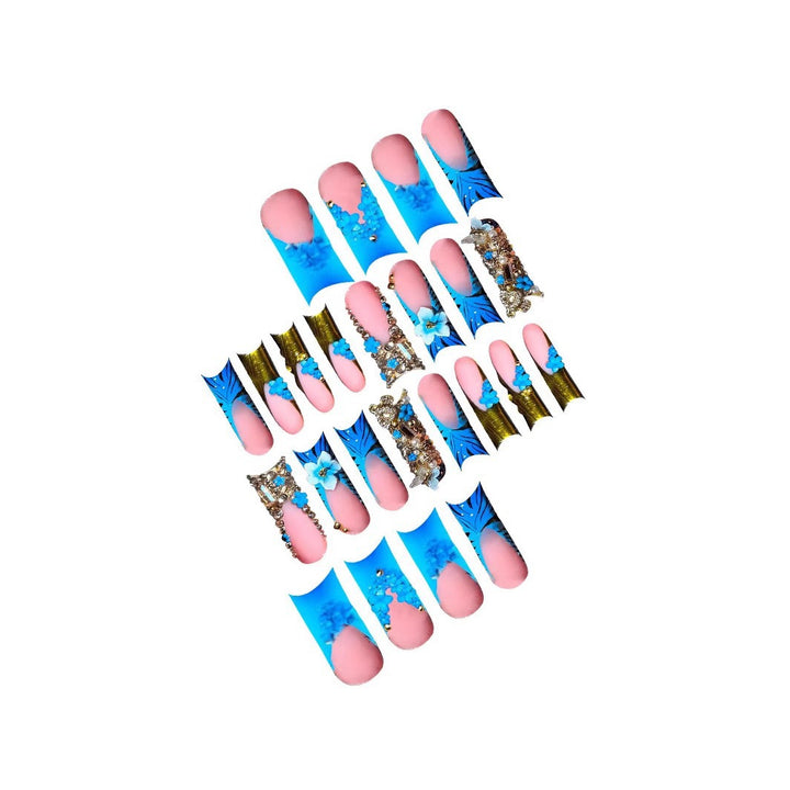 Exquisite Crystal-Embellished Nail Art Extensions Bowlift