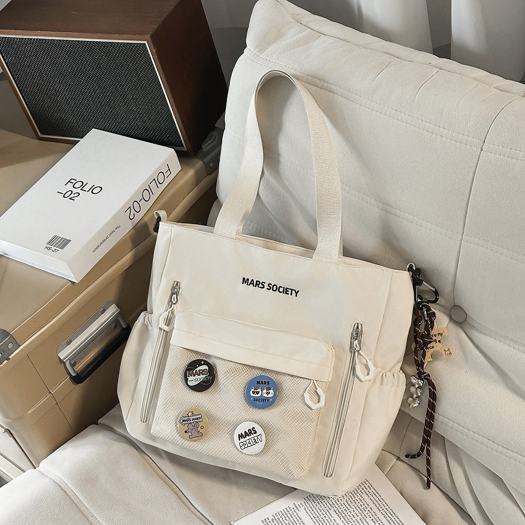 Multi-Compartment Functional Tote Bag Bowlift