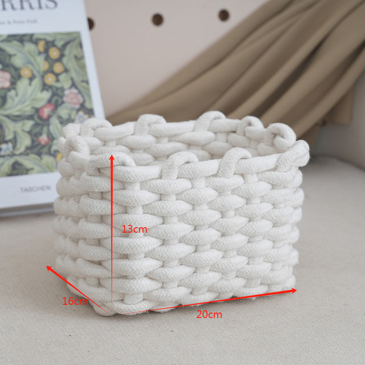 Storage basket with braided design Bowlift