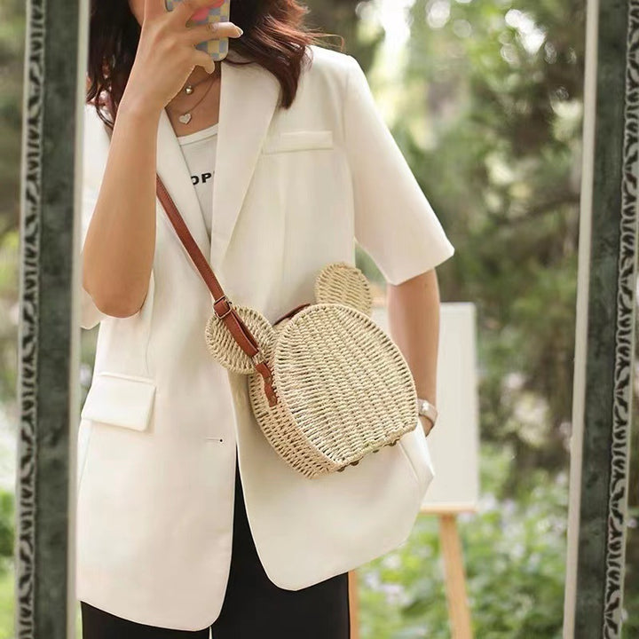 Women's shoulder bag with playful ear design Bowlift