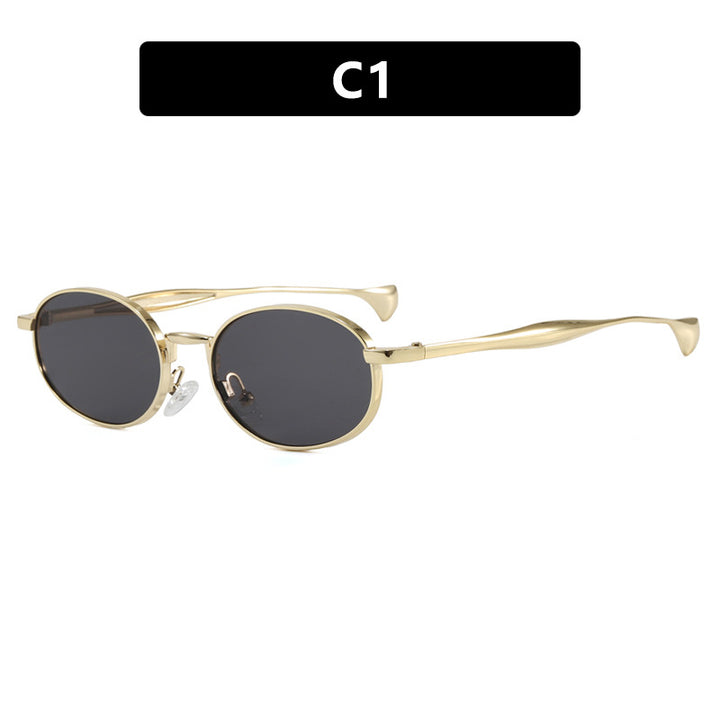 Women's robust round sunglasses with mirrored lenses Bowlift