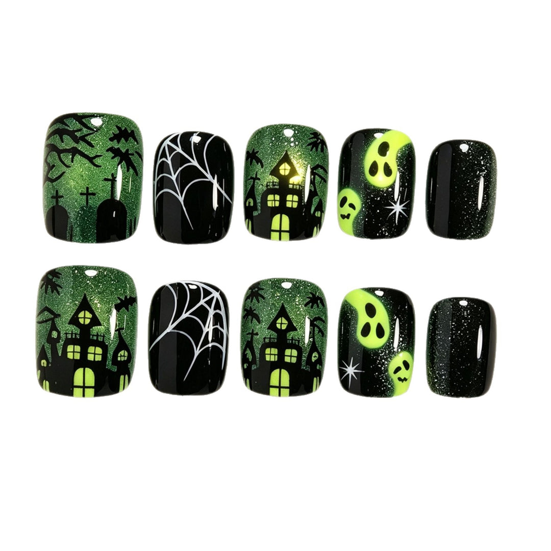 Halloween-Inspired Press-On Nail Art Set Bowlift