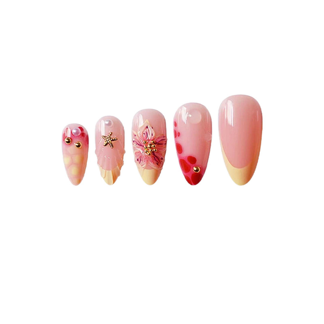 Floral 3D Nail Art Extensions Bowlift