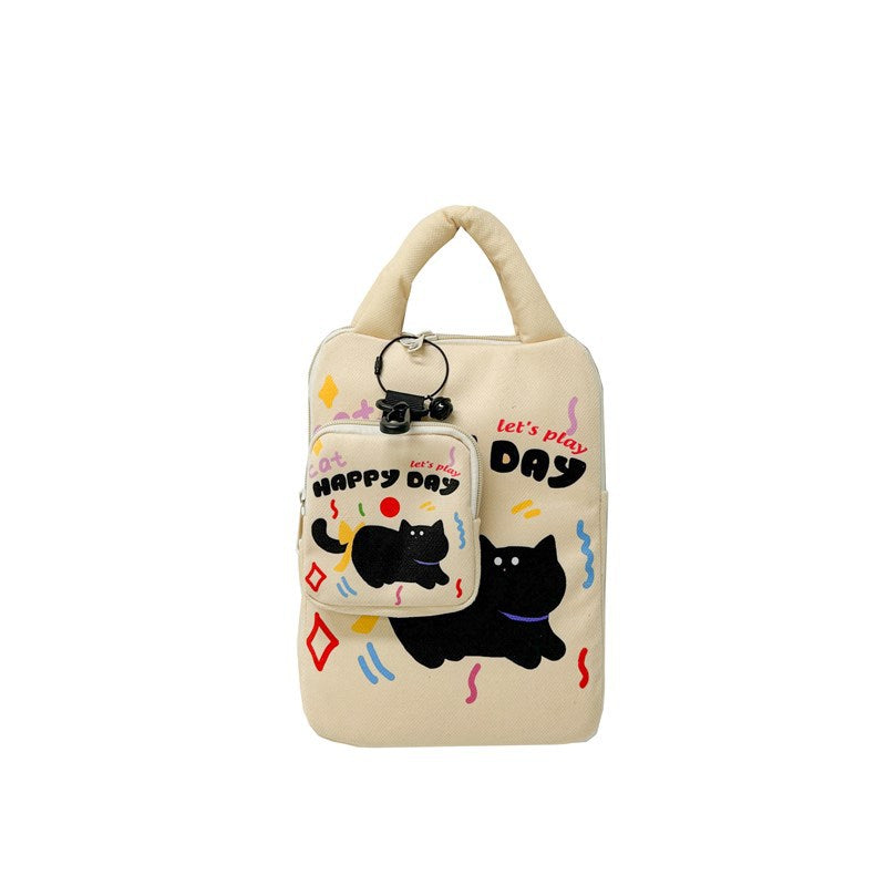 Laptop bag with creative cat pattern Bowlift