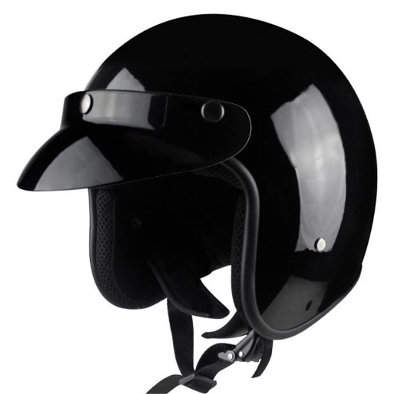 Vintage Motorcycle Helmet Bowlift