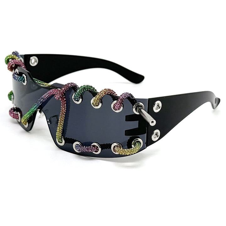 Women's sunglasses with unique lacing design Bowlift
