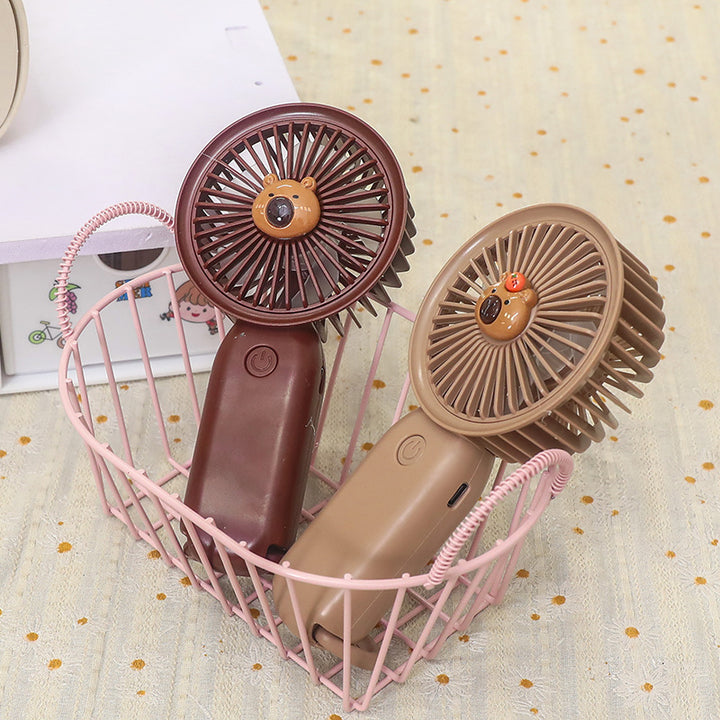 Women's Portable Hand Fan in Cute Bear Design Bowlift