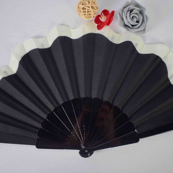 Women's stylish fan made of wood and satin Bowlift