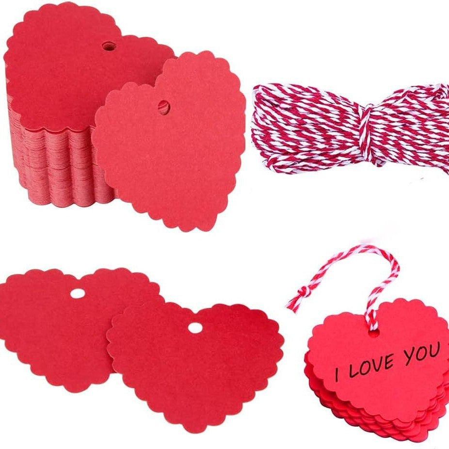 Heart-Shaped Gift Tags Bowlift