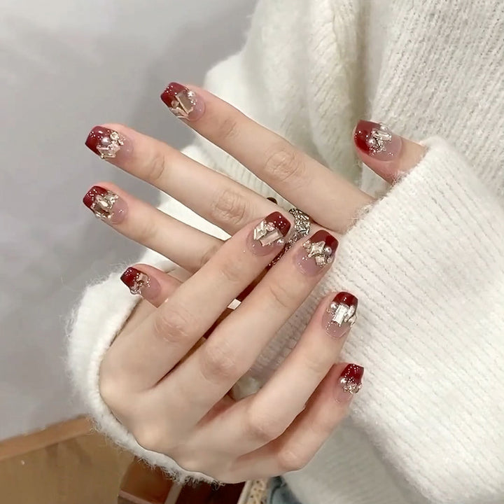 Decorative Press-On Nail Art Set Bowlift