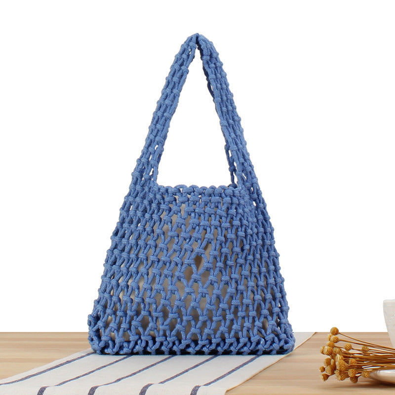 Hand-knotted jute bag Bowlift