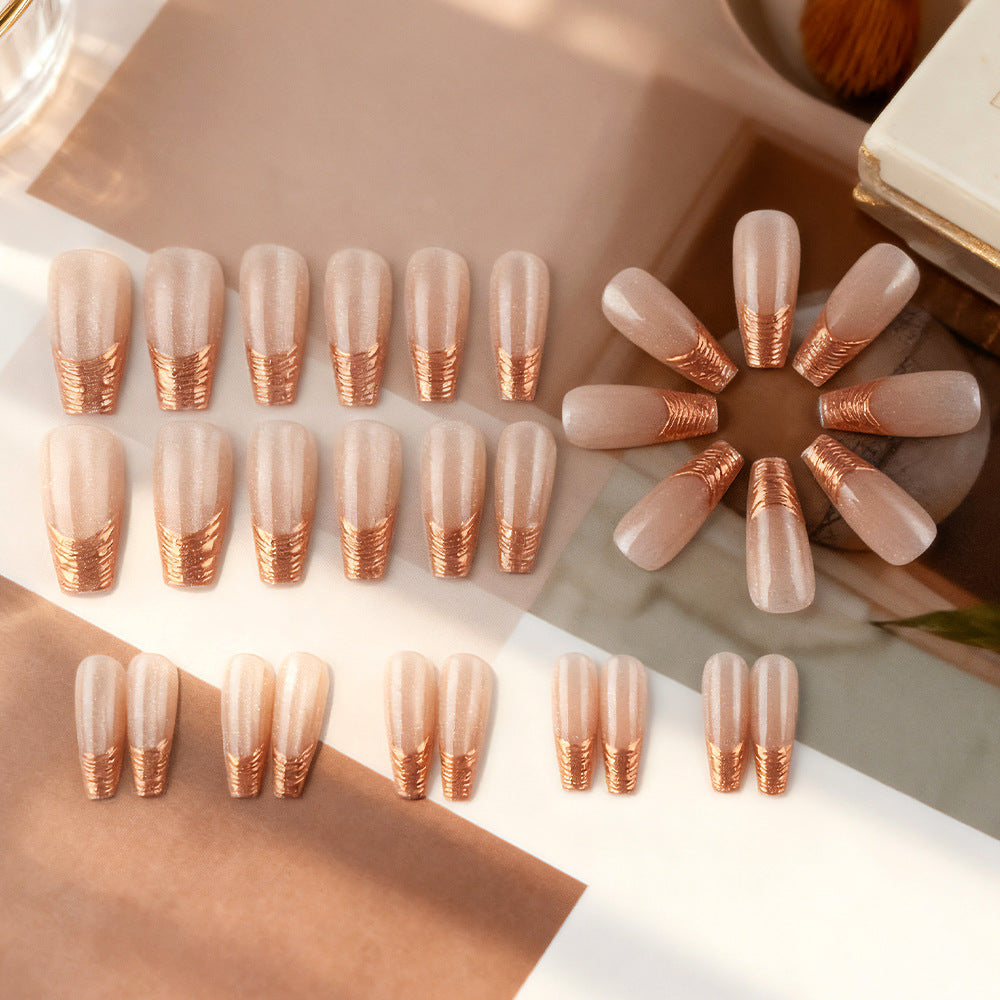 Glamorous Sculpted Press-On Nails Bowlift