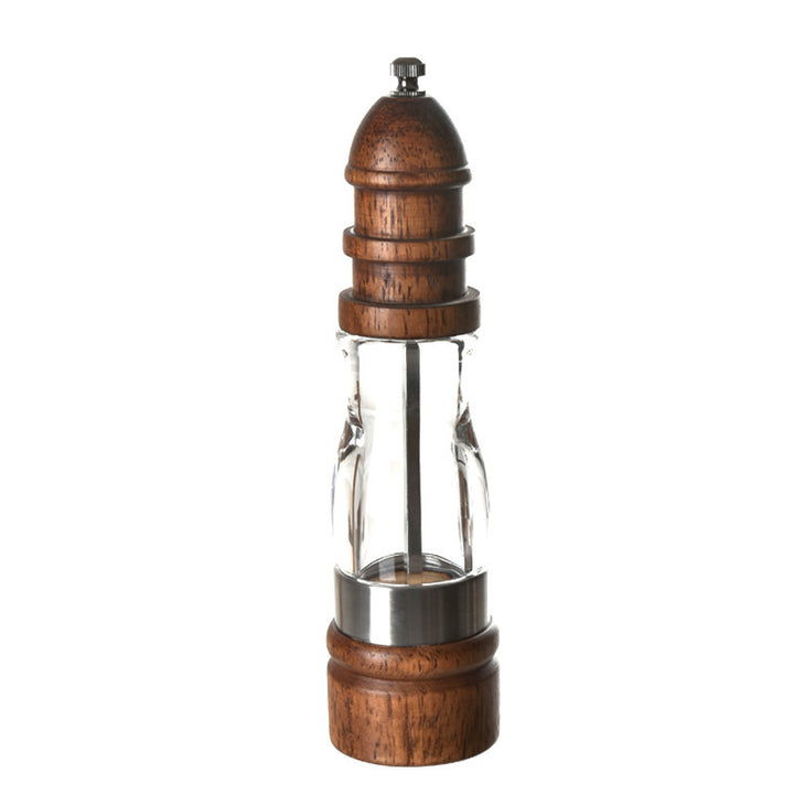 High-quality wood and glass pepper mill Bowlift