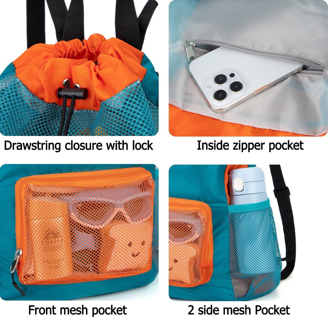 Stylish Mesh Beach Backpack