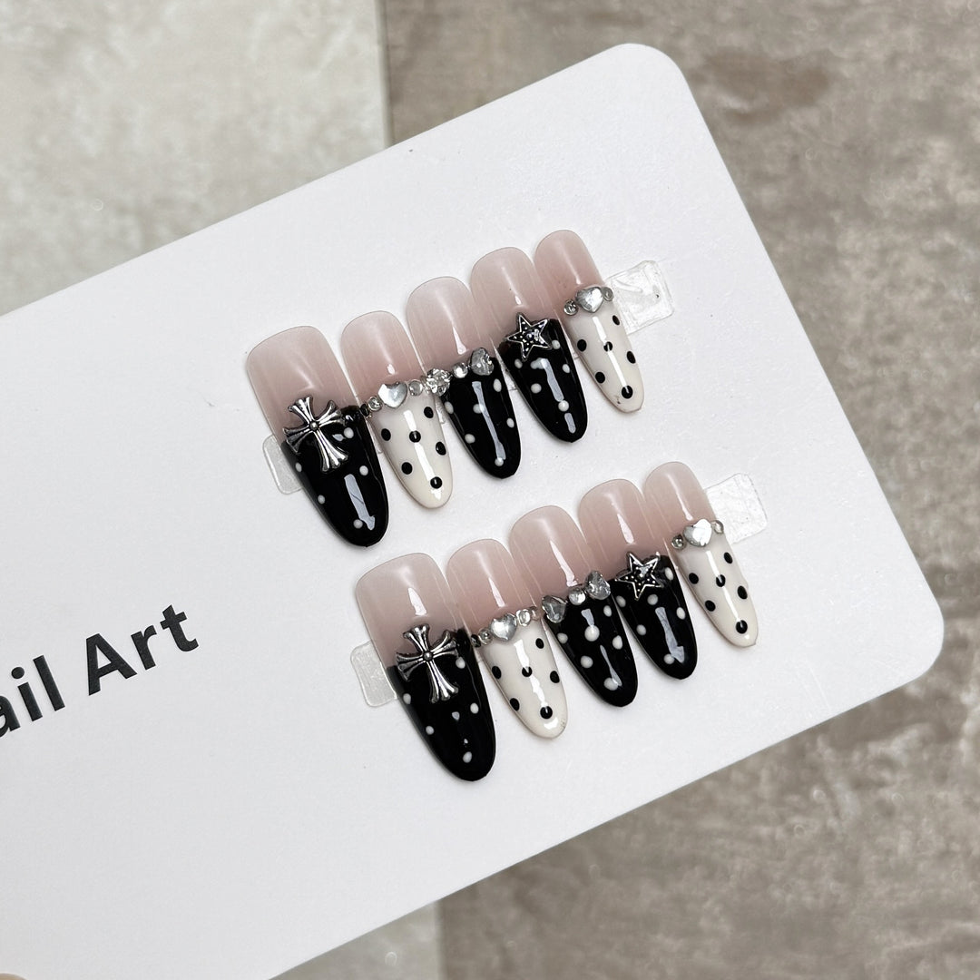 Elegant Decorative Press-On Nail Extensions Bowlift