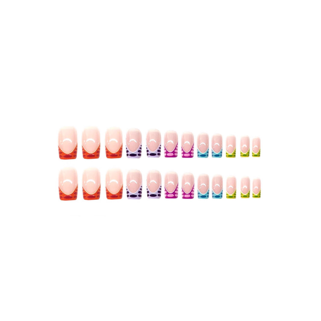 Vibrant Colorful Pedicure Nail Art Bowlift