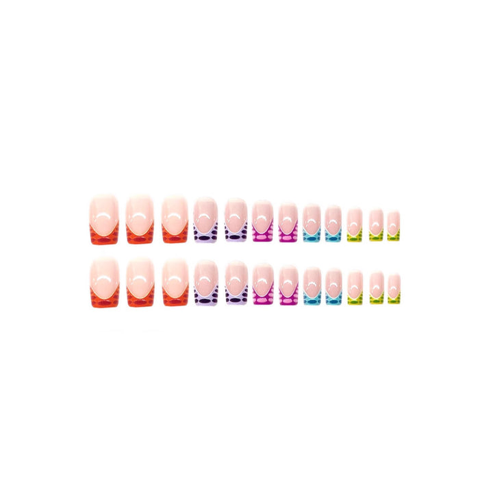 Vibrant Colorful Pedicure Nail Art Bowlift