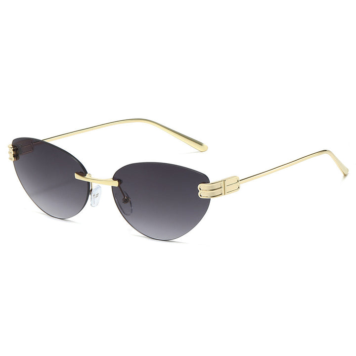 Unique Angular Cat-Eye Sunglasses Bowlift