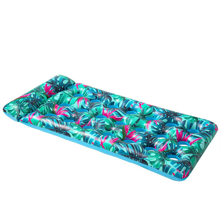 Ladies Inflatable Sun Lounger with Tropical Design Bowlift