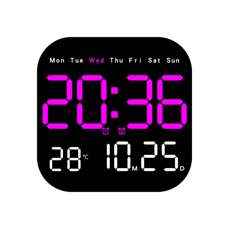 Digital Multi-Function Alarm Clock with Temperature and Date Display Bowlift