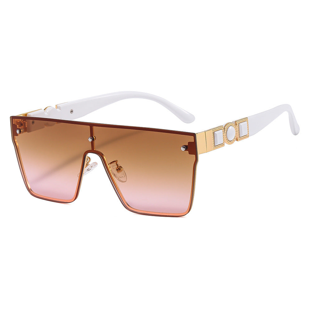 Women's oversized transparent sunglasses with fashionable frame Bowlift