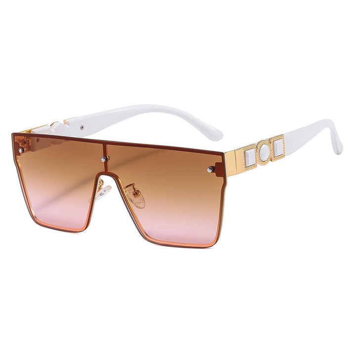 Women's oversized transparent sunglasses with fashionable frame Bowlift