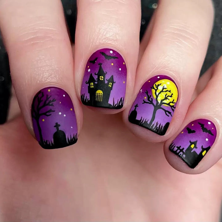 Halloween Nail Art Set with Spooky 3D Designs Bowlift