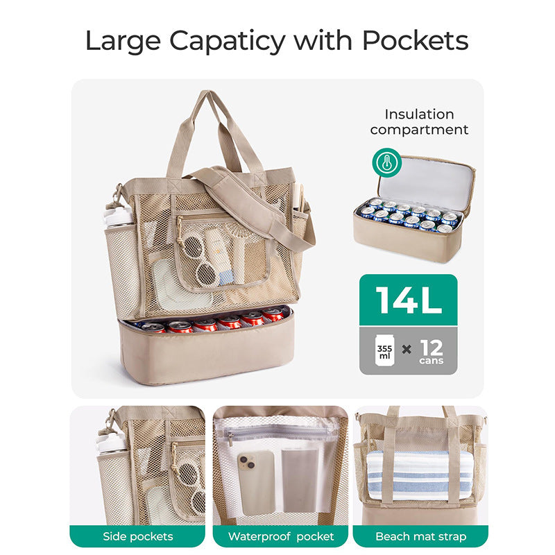 Insulated Picnic Cooler Tote