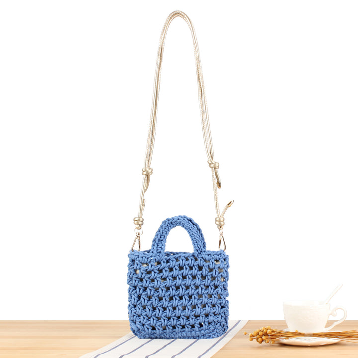 Handbag in Modern Macrame Design Bowlift