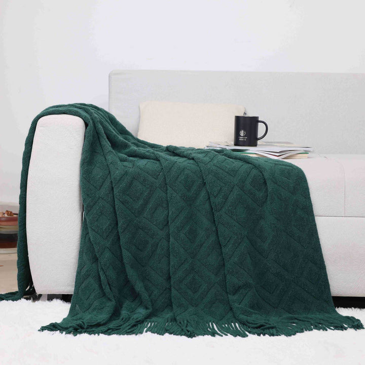 Cozy Knit Throw Blanket Bowlift