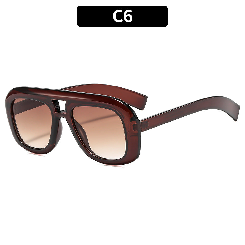 Modern Oversized Square Sunglasses