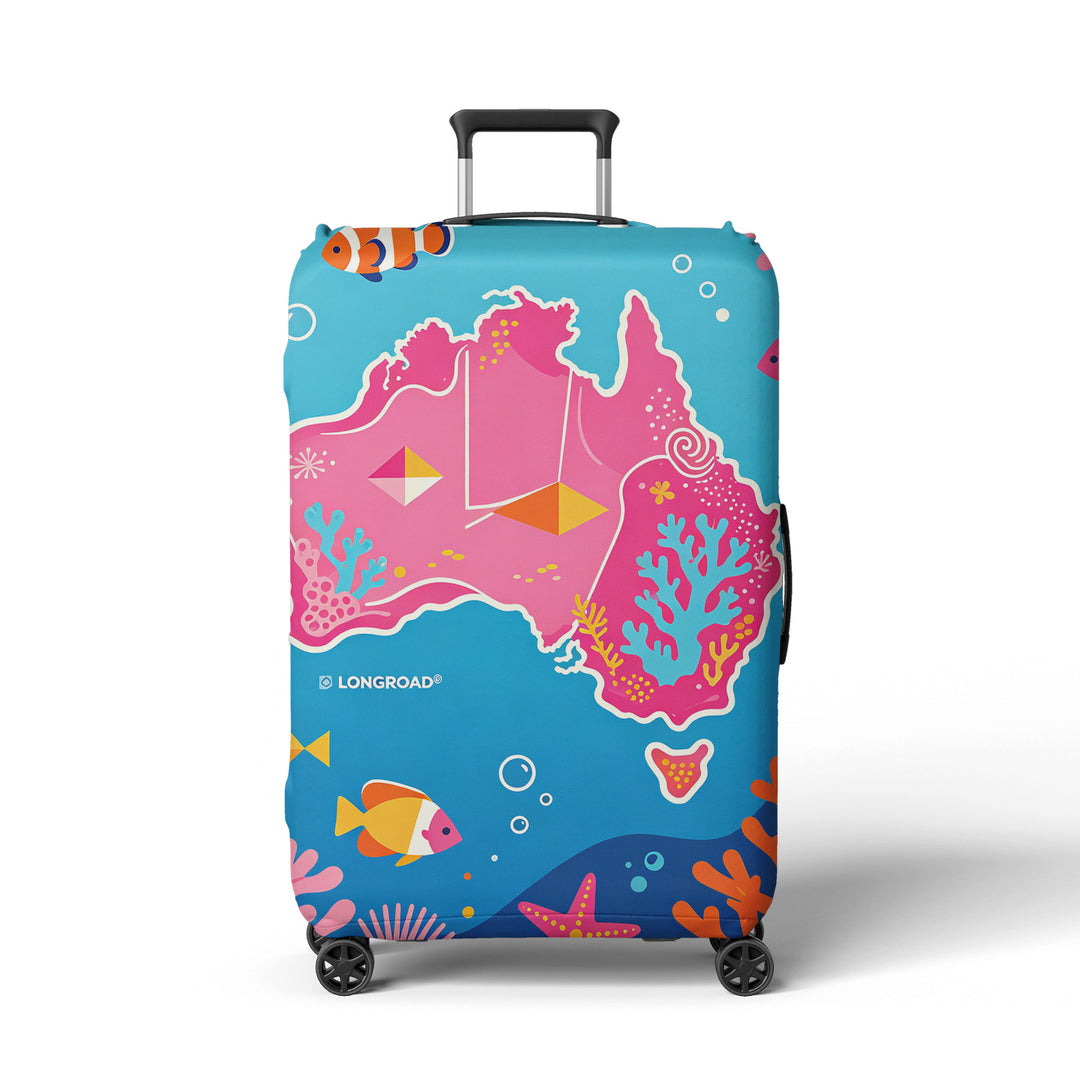Women's suitcase sock with colorful coral design Bowlift
