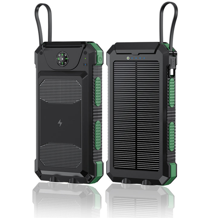 Waterproof Solar Power Bank with Built-in Compass Bowlift