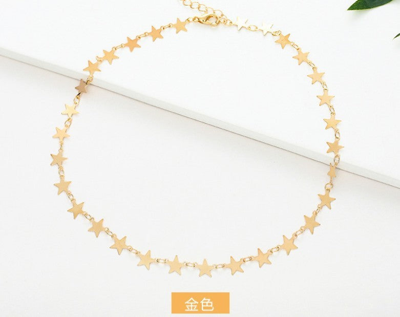 Star Motif Chain Necklace Bowlift
