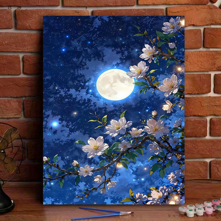 Romantic Blossom Landscape Canvas Art Kit Bowlift