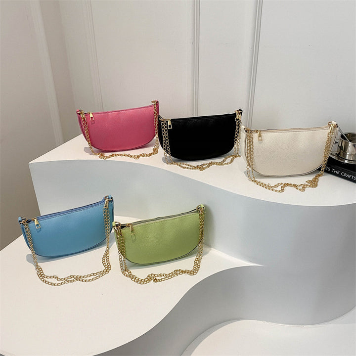 Minimalist Half-Moon Crossbody Bag Bowlift