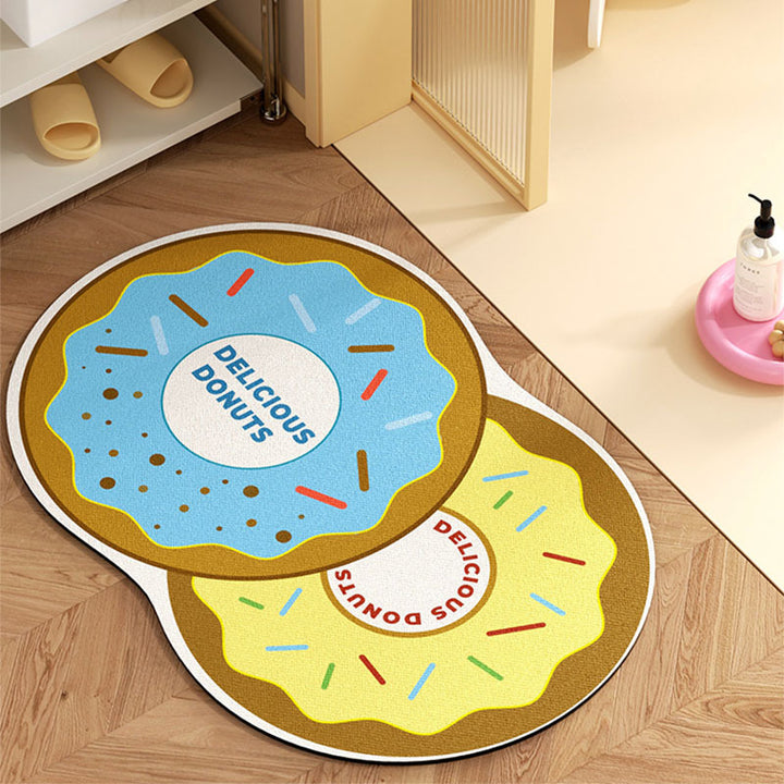 Fun Donut-Themed Bath Mat Bowlift