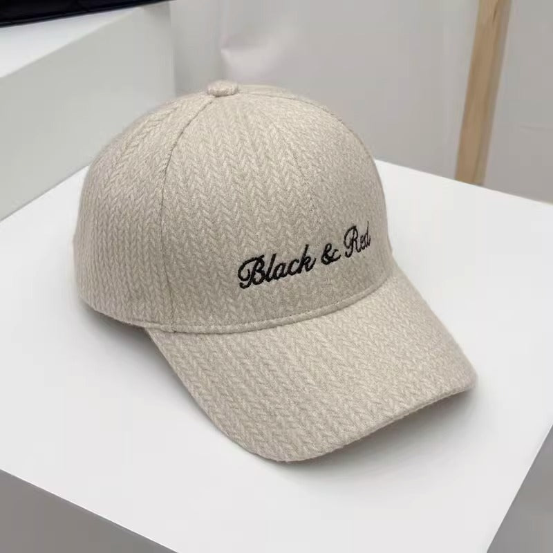 Women's Embroidered Casual Knit Baseball Cap Bowlift