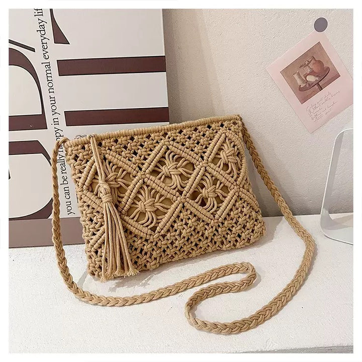 Handmade Macrame Shoulder Bag Bowlift