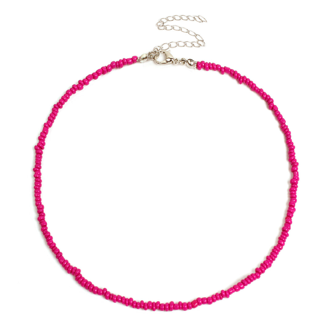 Colorful Beaded Choker Necklace Bowlift
