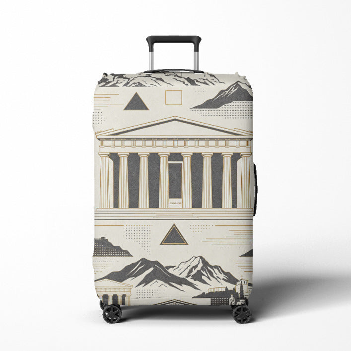Women's Travel Trolley Bowlift with elegant baroque pattern