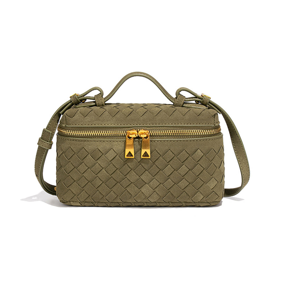 Textured Suede Crossbody Handbag Bowlift