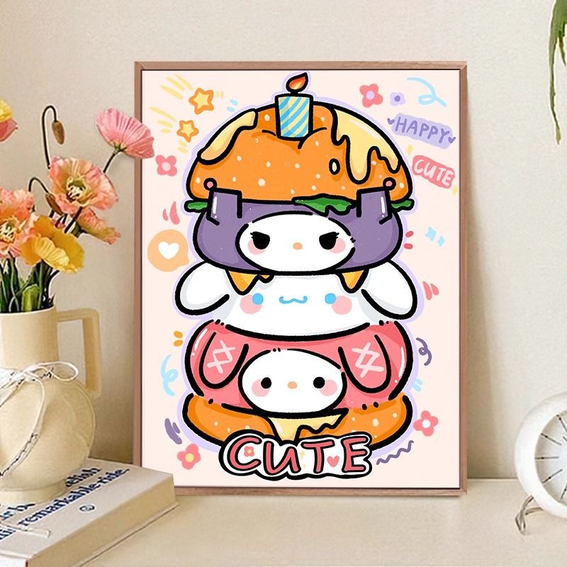 Playful Cat-Themed Food Art Print Bowlift