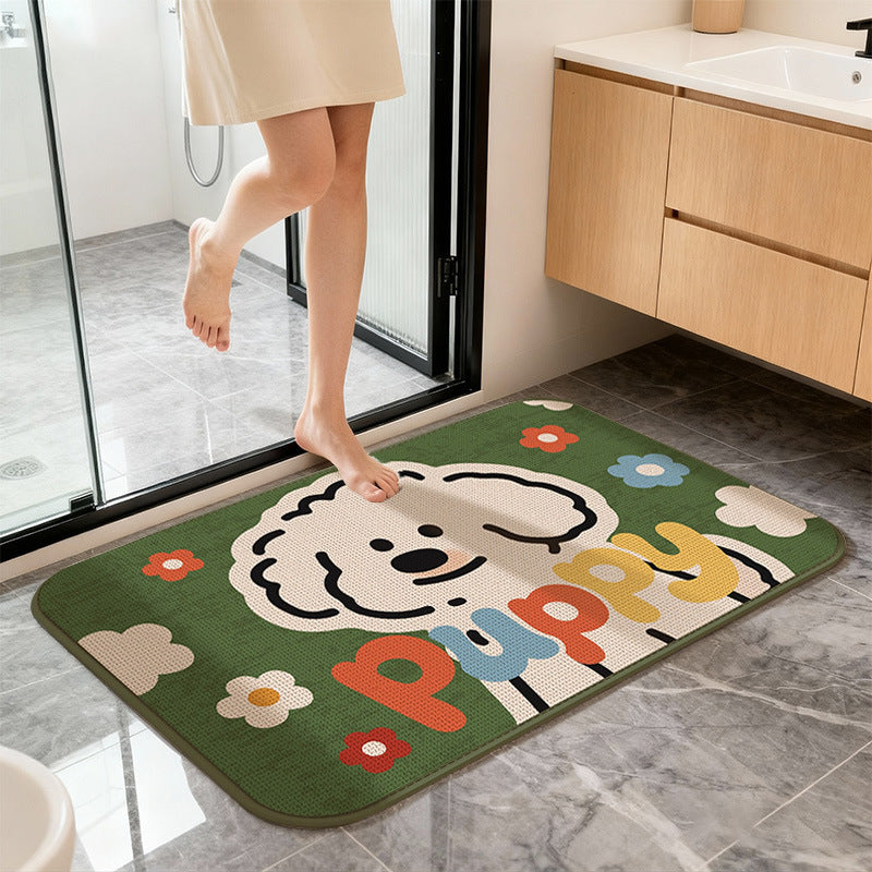 Cute Cartoon Cat Bath Mat Bowlift