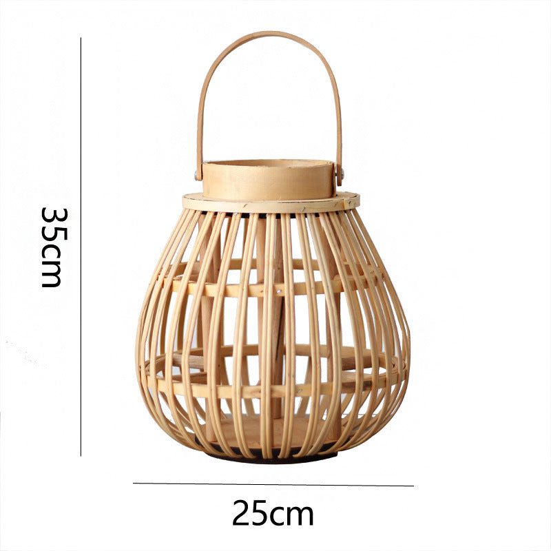 Handmade Rattan Lantern Bowlift