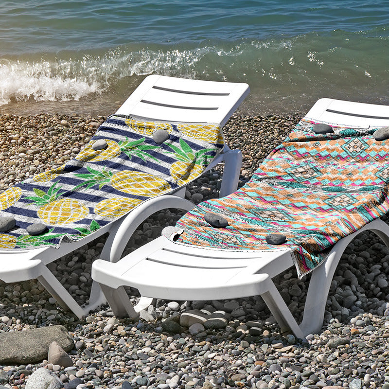Beach towel made of skin-friendly microfiber with a creative pattern mix Bowlift