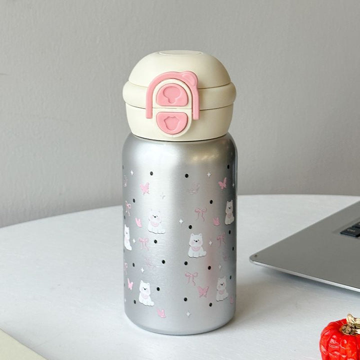 Women's Playful Children's Drinking Bottle with Animals Bowlift