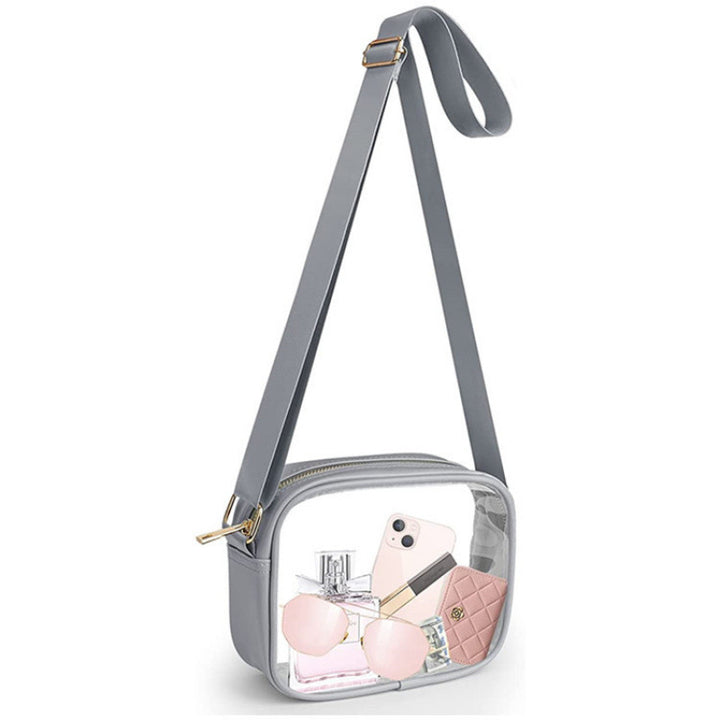 Practical shoulder bag with transparent inserts Bowlift