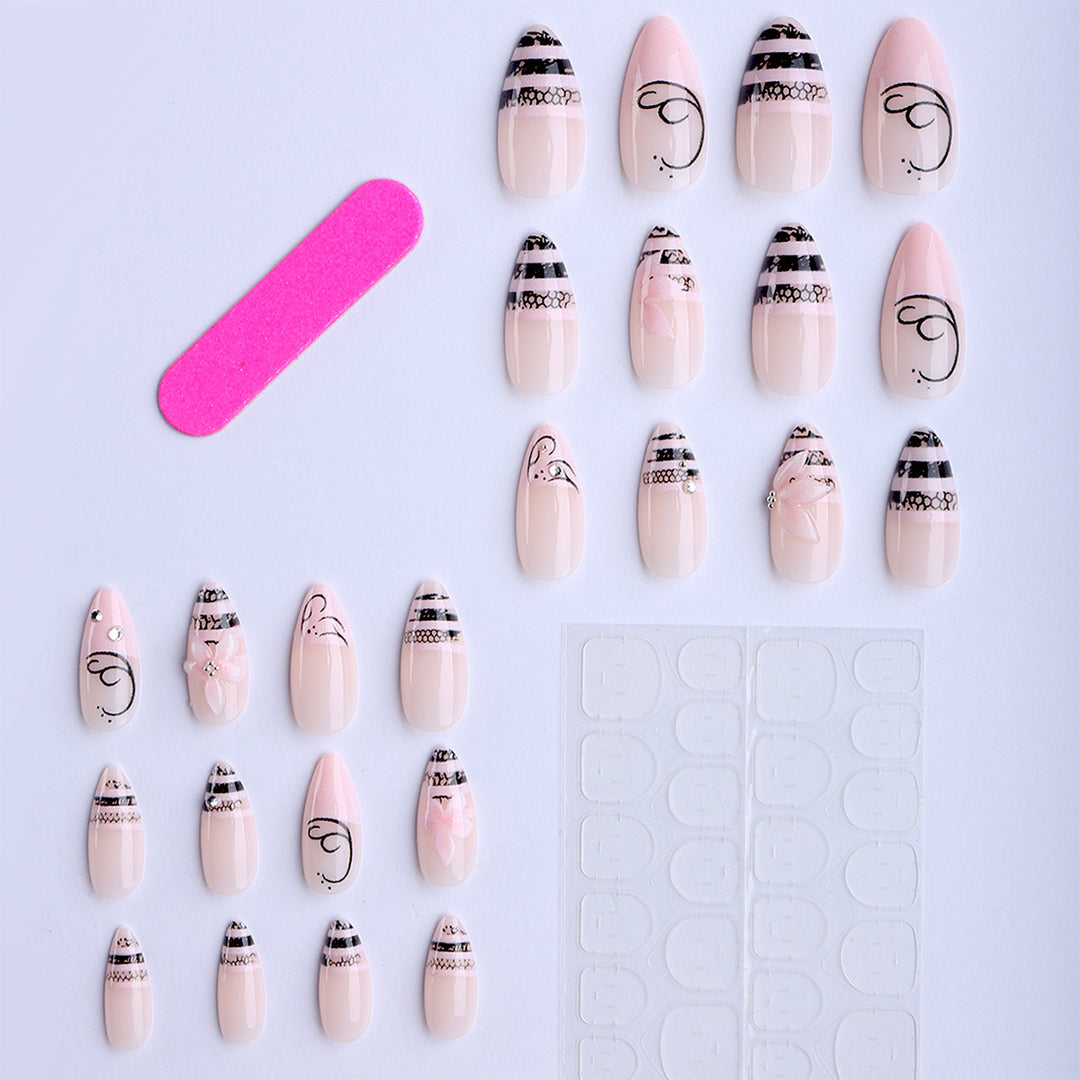 Artistic Themed Press-On Nail Collection Bowlift