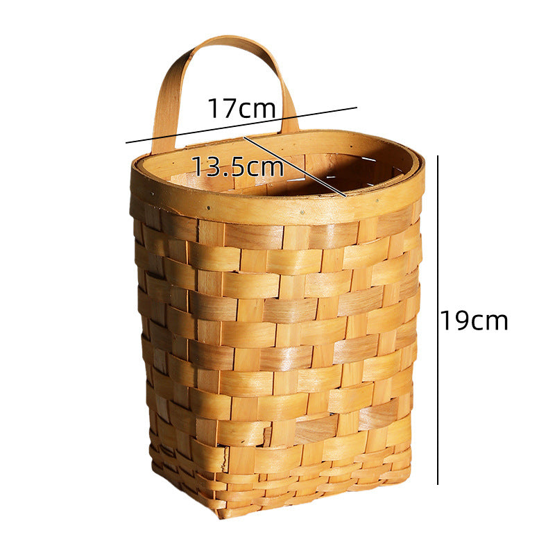 Handcrafted Wicker Storage Cylinder Bowlift